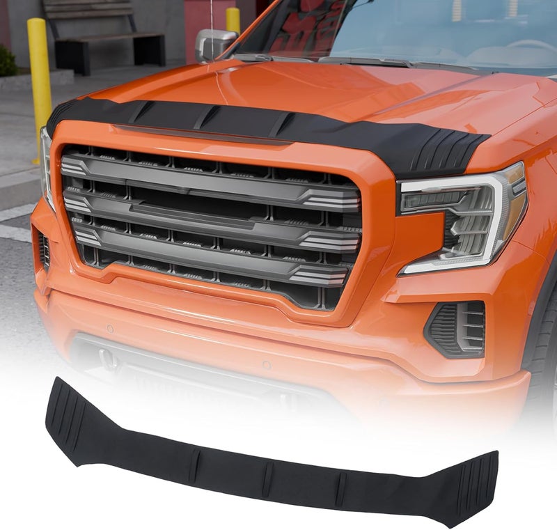 Maxzina حامي غطاء محرك TPE متوافق مع 2019-2025 2026 GMC Sierra 1500 درع غطاء محرك TPE حارس غطاء محرك لملحقات Sierra 2025 - Image 1